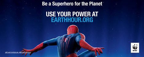 spiderman earth hour