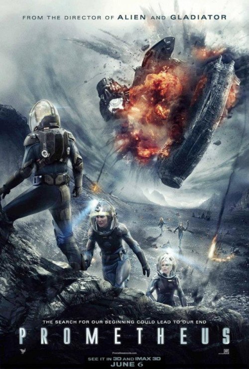Prometheus - Poster internazionale del film di Ridley Scott