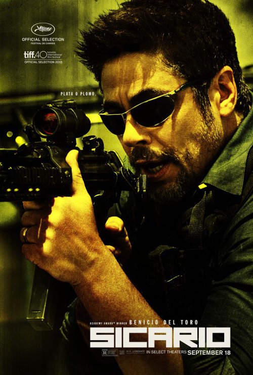 Sicario - Poster Benicio Del Toro