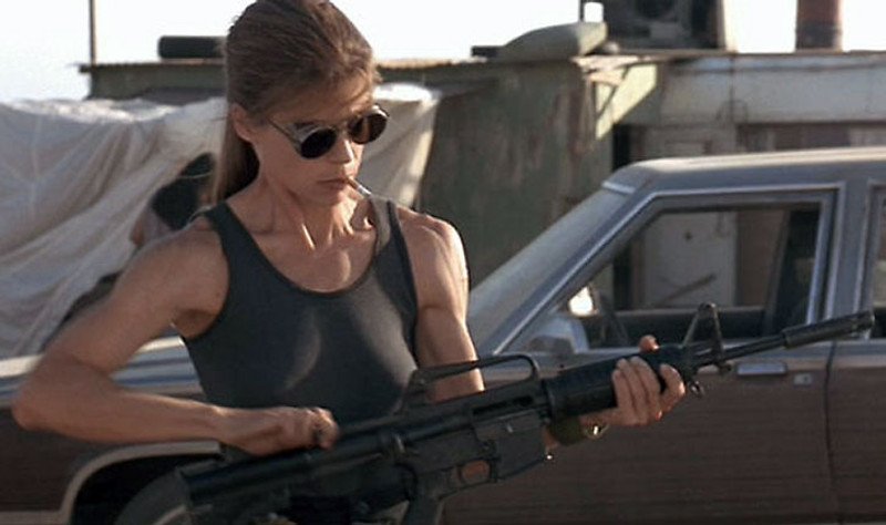 Linda Hamilton in Terminator