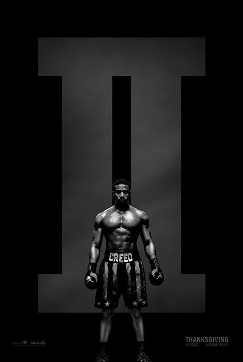 Creed II poster black and white